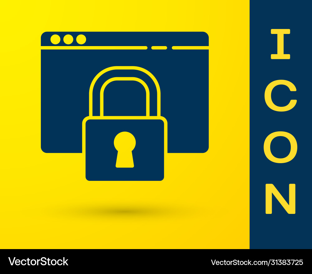 Blue secure your site with https ssl icon Blue secure your site with https ssl icon vector image