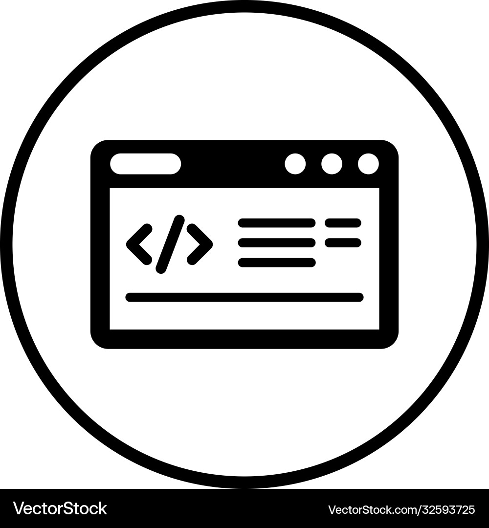Code Optimierung Kodierungssymbol schwarz Farbe vektorbild