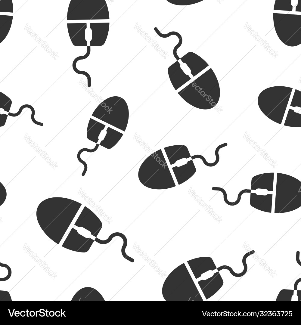 Computer mouse icon in flat style cursor on white Computer mouse icon in flat style cursor on white vector image
