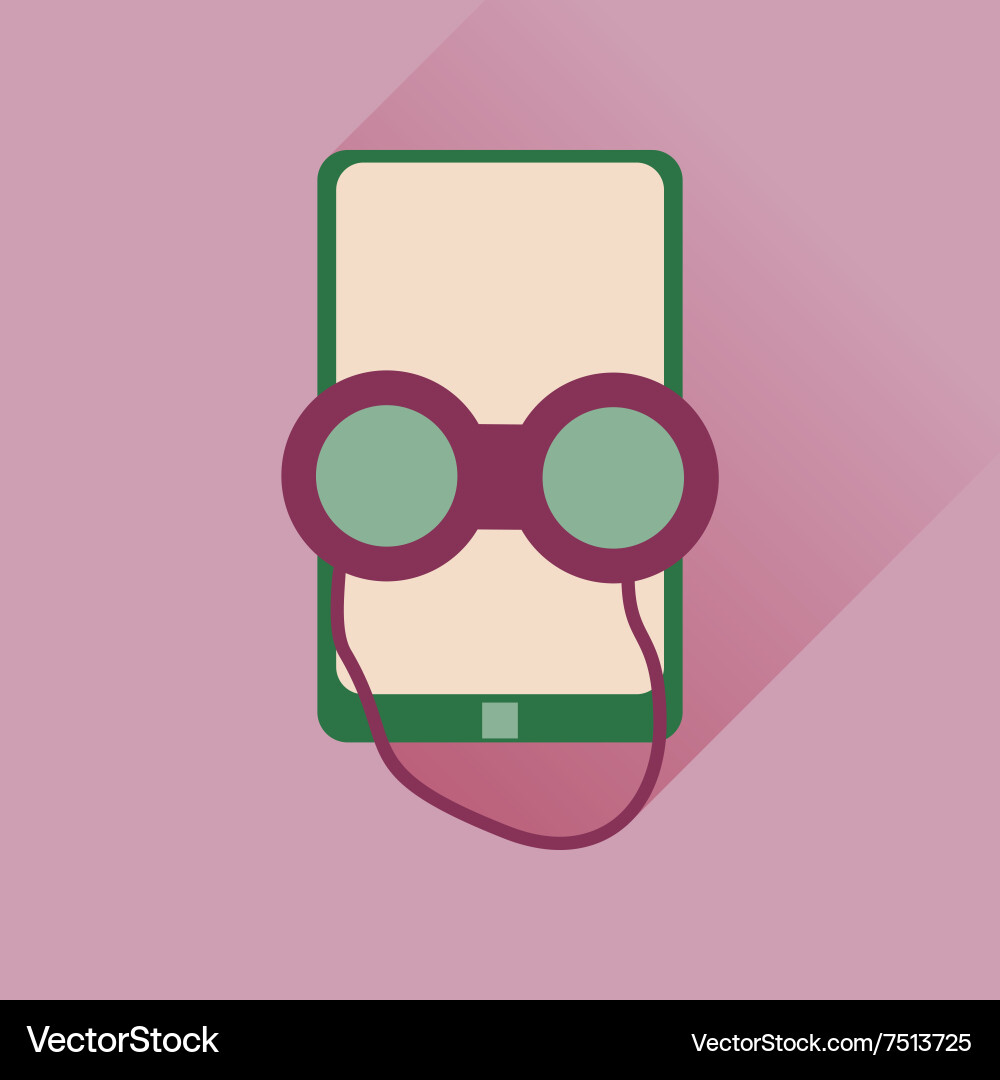 Flat web icon with long shadow mobile protection Vector Image