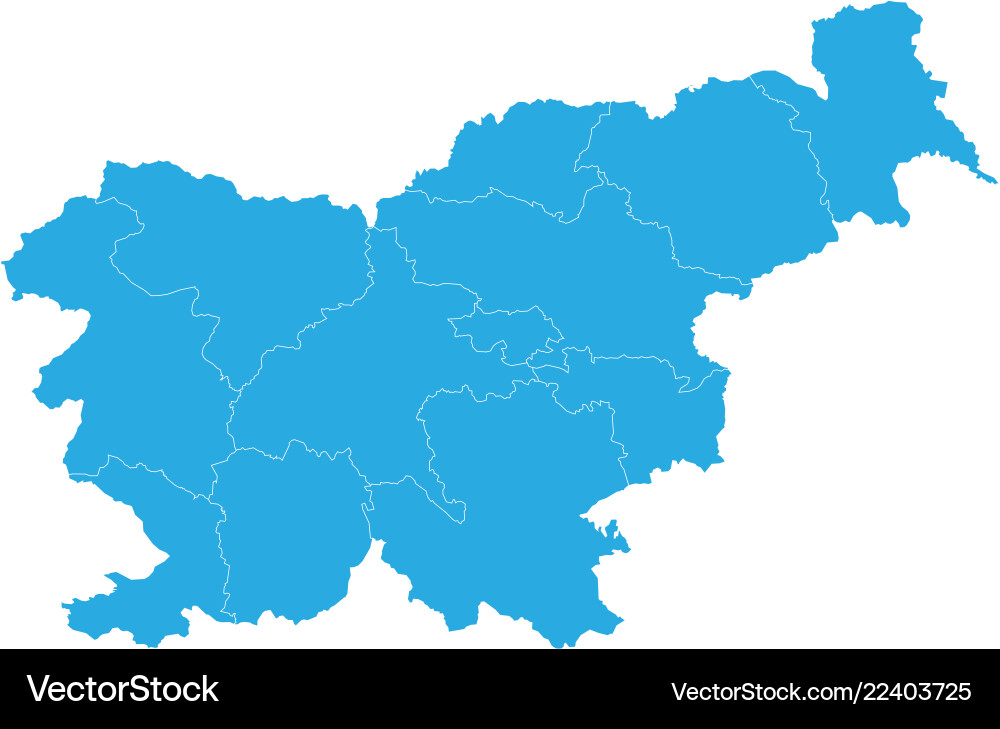 Karte von Slovenia hoch detailliert Karte von Slovenia hoch detailliert vektorbild