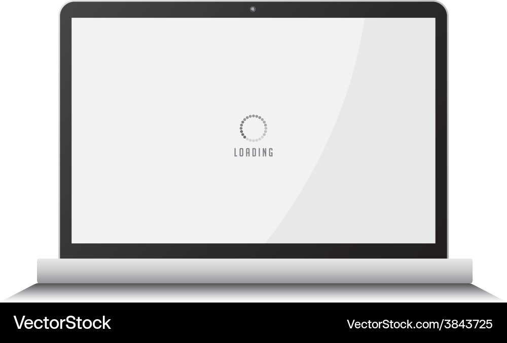 Notebook laptop computer vector image