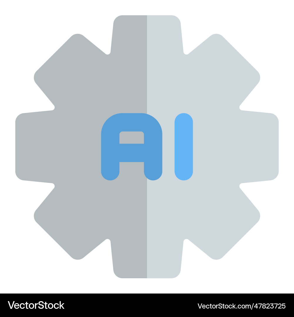 Powerful ai technology that is automated vector image