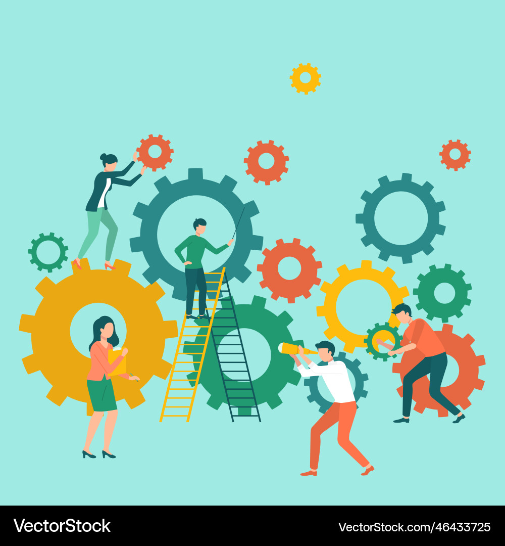 Solution solving problem services to grow Vector Image