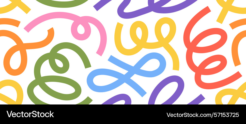 Trendy abstract scribble pattern with dynamic Trendy abstract scribble pattern with dynamic vector image