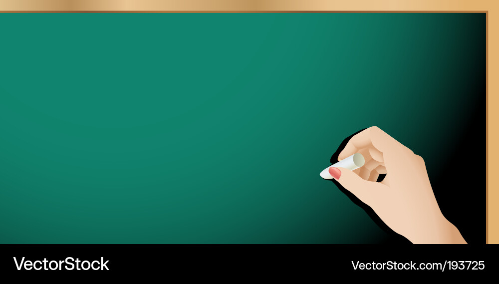 Writing Chalkboard Vector Image