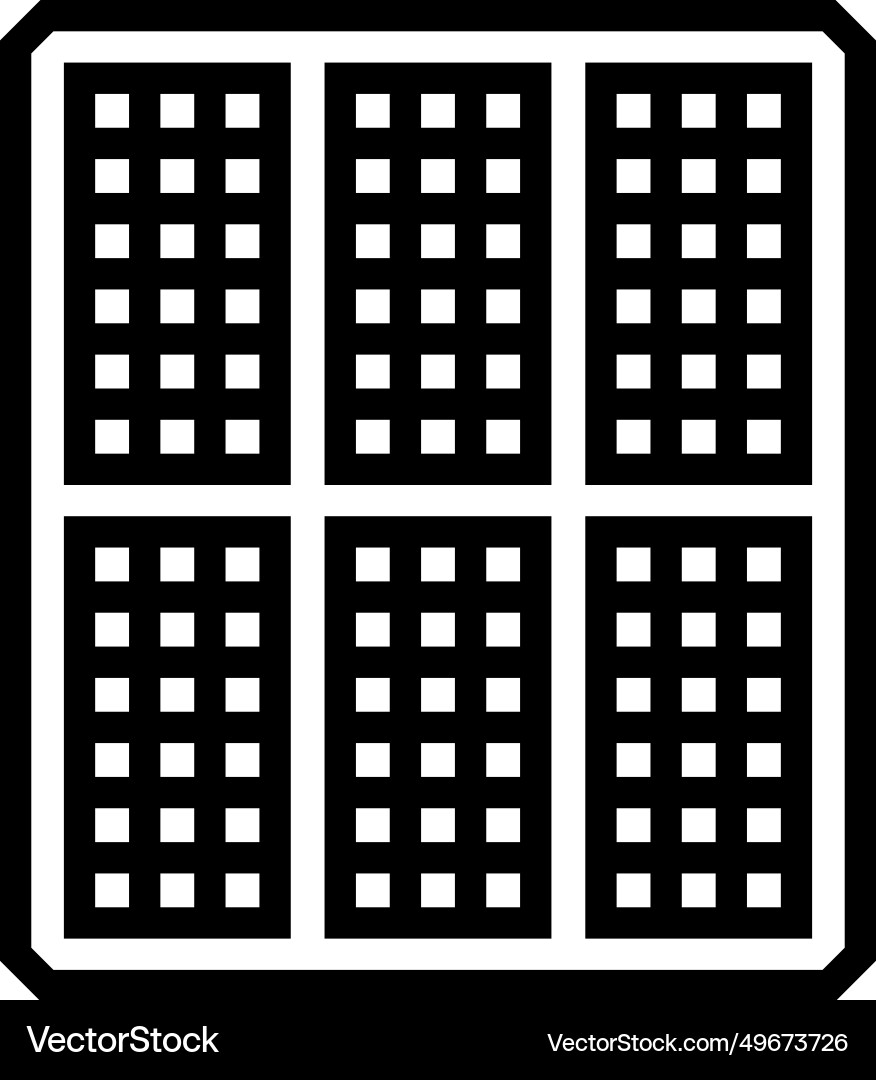 Array solar panel line icon Vector Image