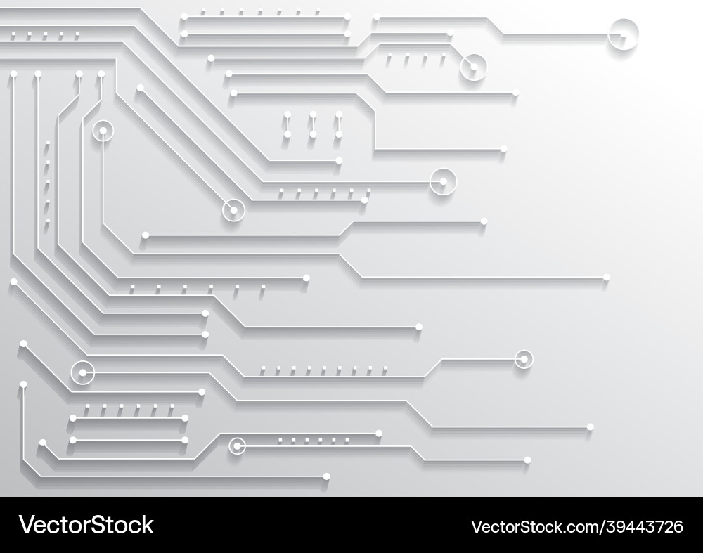 Circuit technology background with hi-tech Circuit technology background with hi-tech vector image