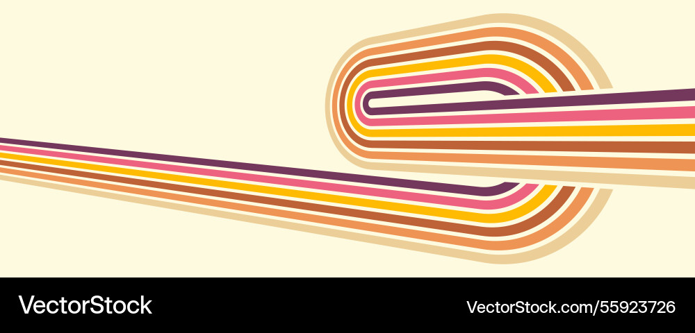 Colorful linear pattern of colored lines in retro Vector Image