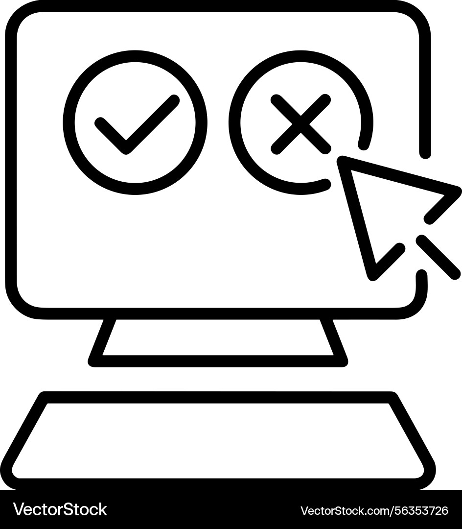 Computer icon symbol image Vector Image
