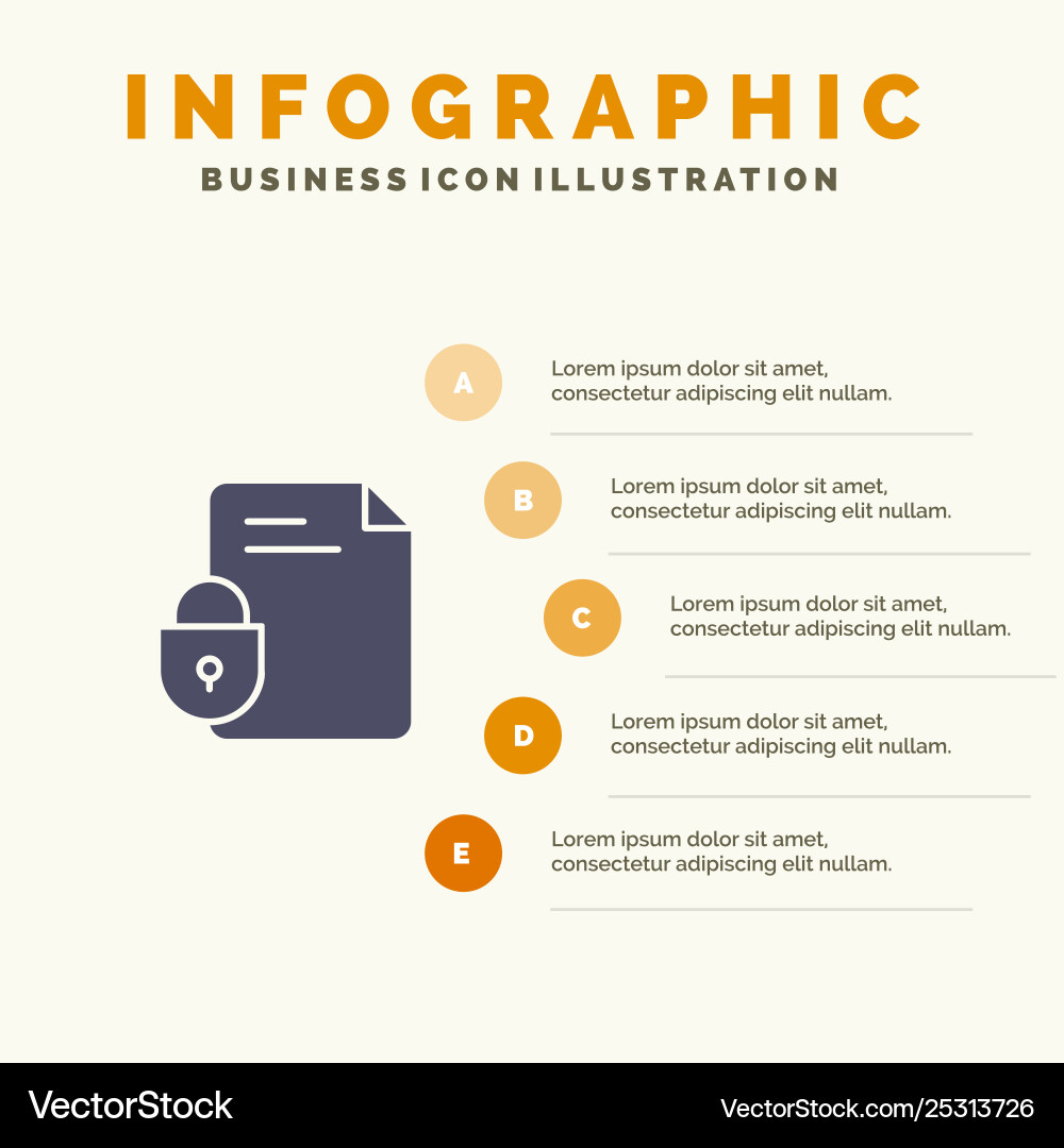 File document lock security internet solid icon File document lock security internet solid icon vector image