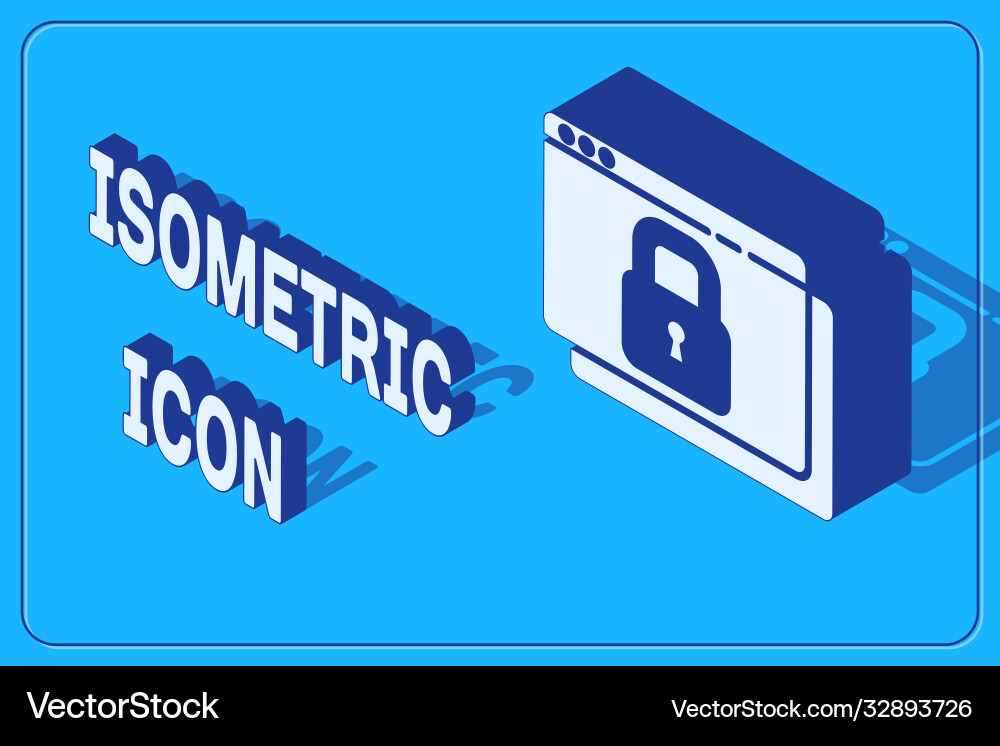 Isometric secure your site with https ssl icon vector image