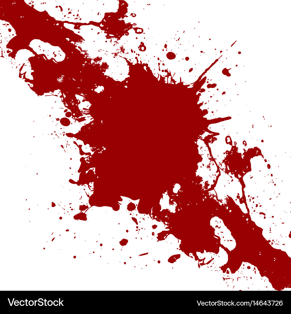 Red Paint Splatter Background Vector Image