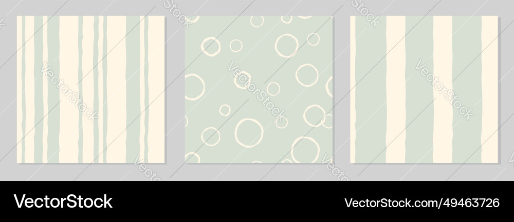 Set of three seamless colorful striped patterns Set of three seamless colorful striped patterns vector image