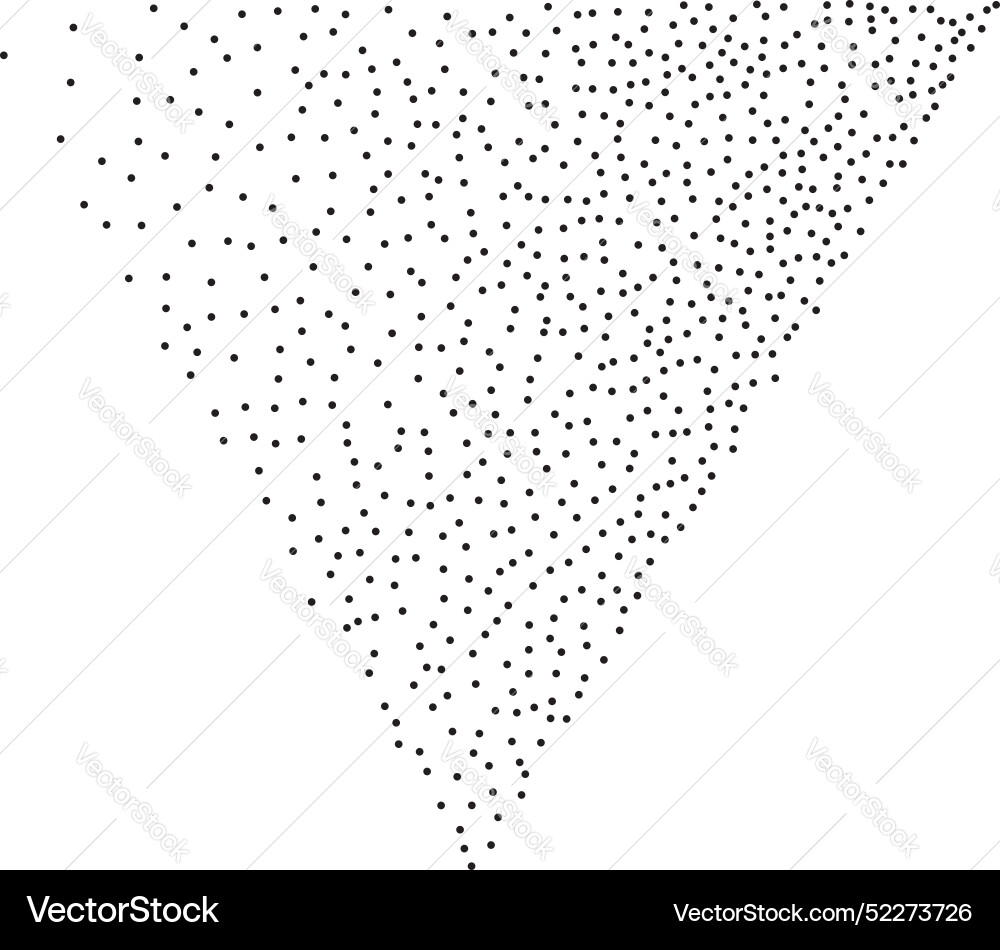Stippled triangle element for design Stippled triangle element for design vector image