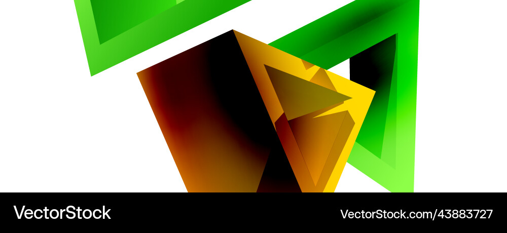 3d triangle abstract background basic shape 3d triangle abstract background basic shape Vector Image