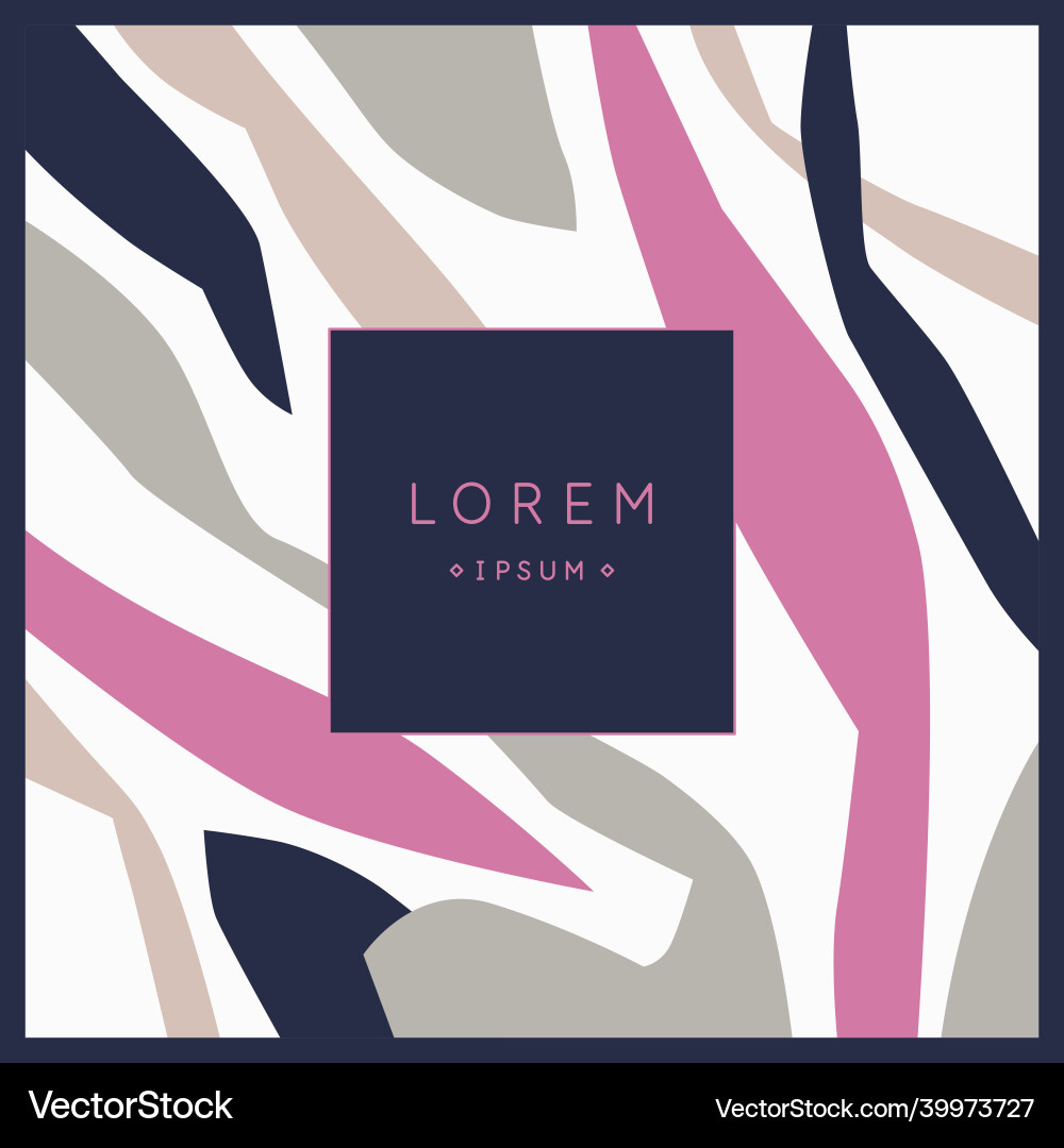 Abstract composition of various shapes and lines vector image