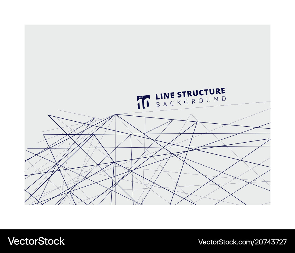 Abstract overlap lines structure perspective Abstract overlap lines structure perspective vector image