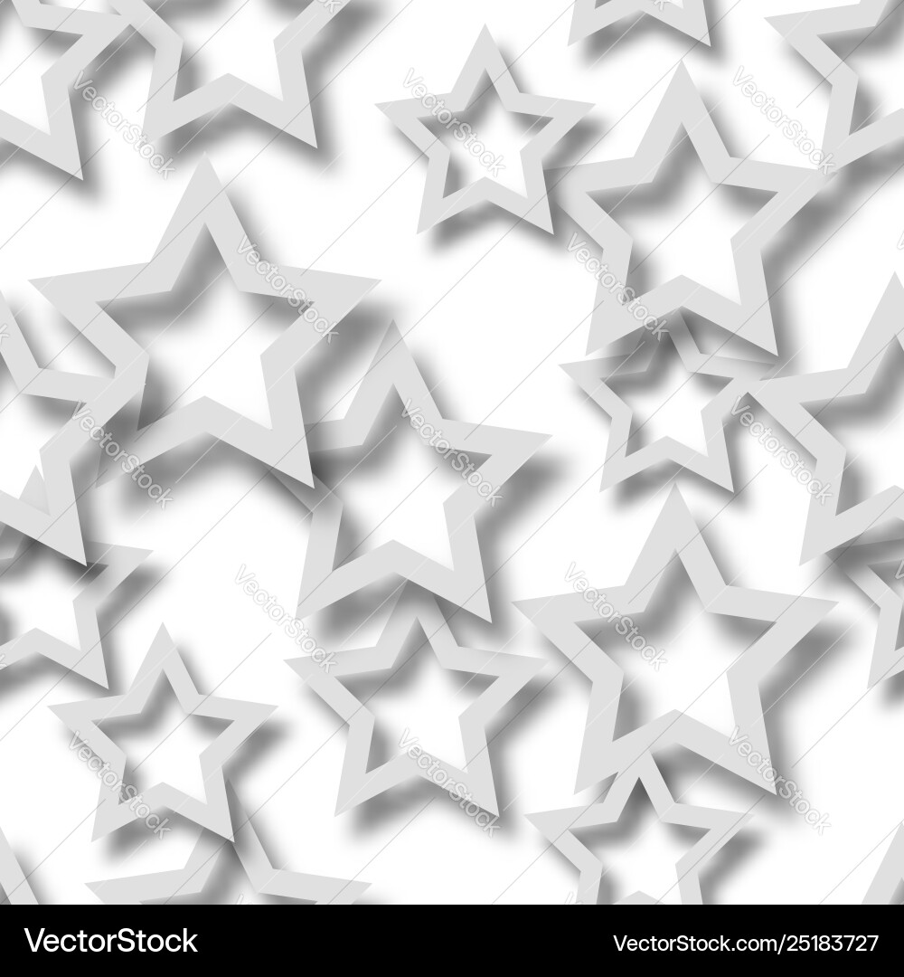 Abstract seamless pattern stars with shadows Abstract seamless pattern stars with shadows vector image