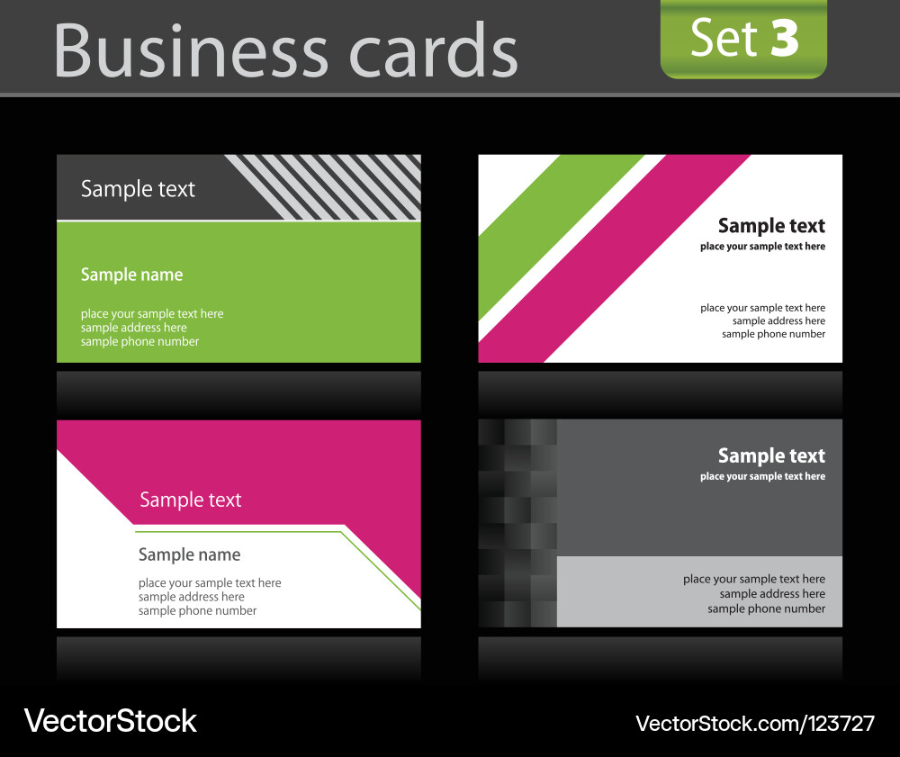 Business cards vector image