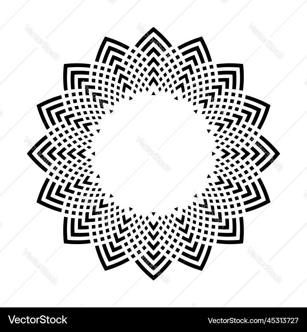 Circle pattern for round frame Circle pattern for round frame vector image