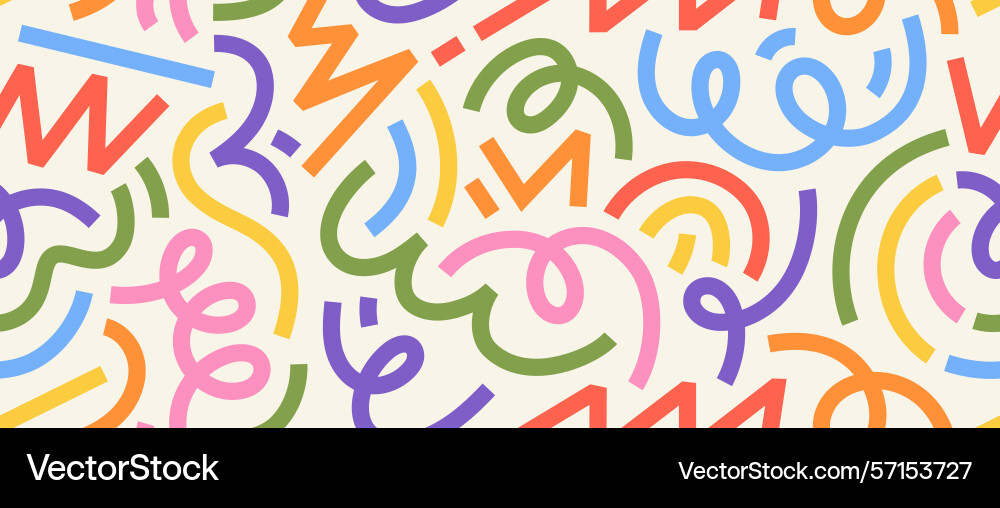 Colorful abstract pattern with curved lines Colorful abstract pattern with curved lines vector image