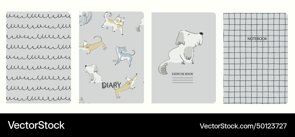 Cover page templates based on seamless patterns Cover page templates based on seamless patterns vector image