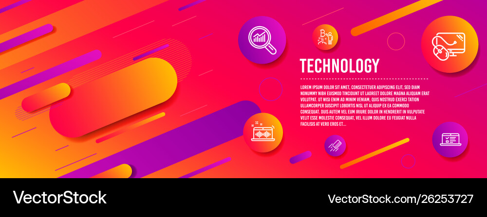 Data analysis music making and bitcoin project Data analysis music making and bitcoin project vector image