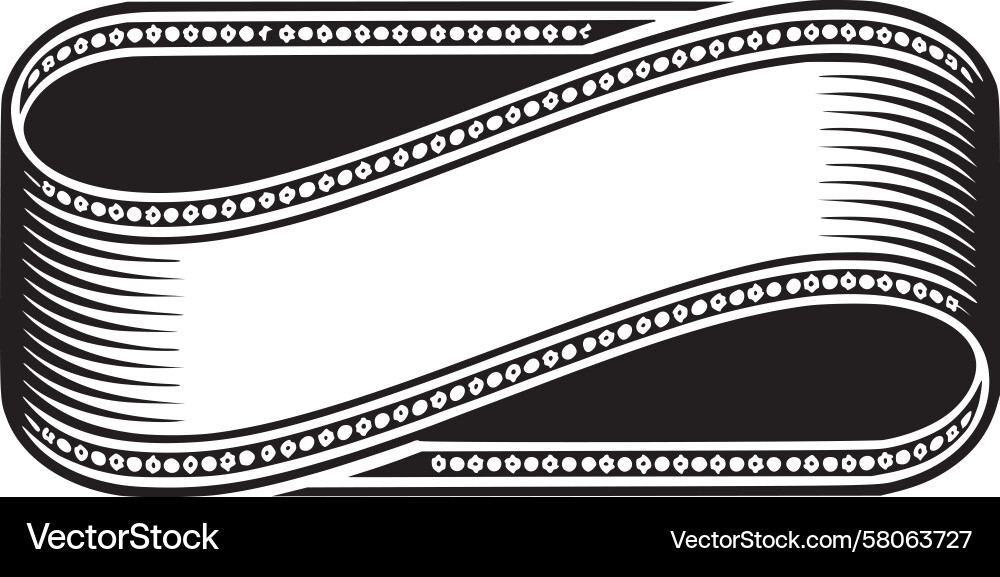 Dynamic Ribbon Loop Vector Image