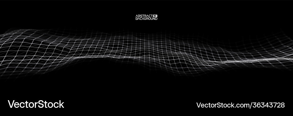 3d leuchten abstrakte digitale Wellenpartikel 3d leuchten abstrakte digitale Wellenpartikel vektorbild