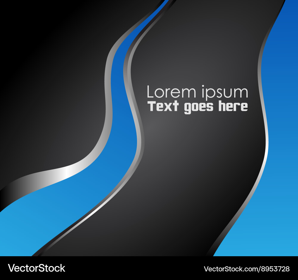 Blue background design with space for message vector image