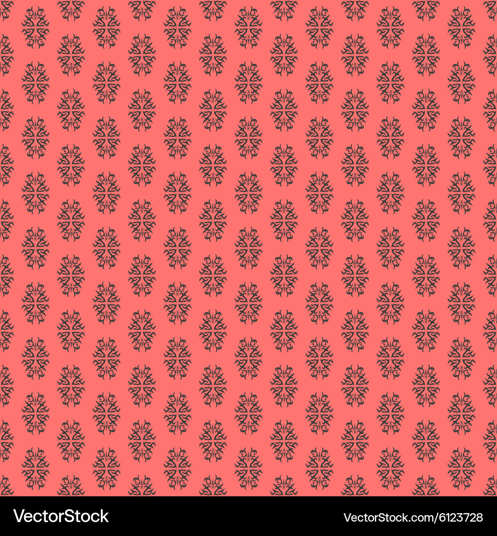 Calligraphic element seamless pattern vector image