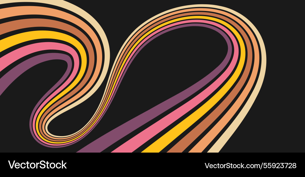 Colorful linear pattern of colored lines Vector Image