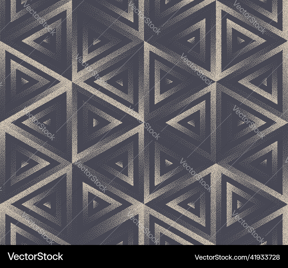 Dotted Retro Triangle Pattern Vector Image