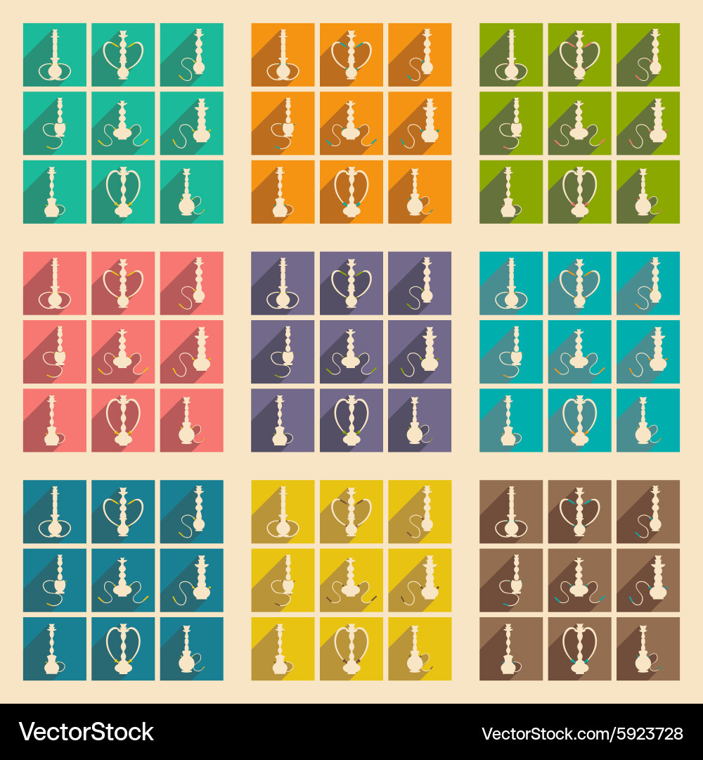 Flat with shadow concept and mobile application vector image