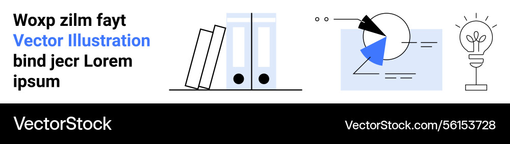 Organized workspace with books data visualization Organized workspace with books data visualization vector image