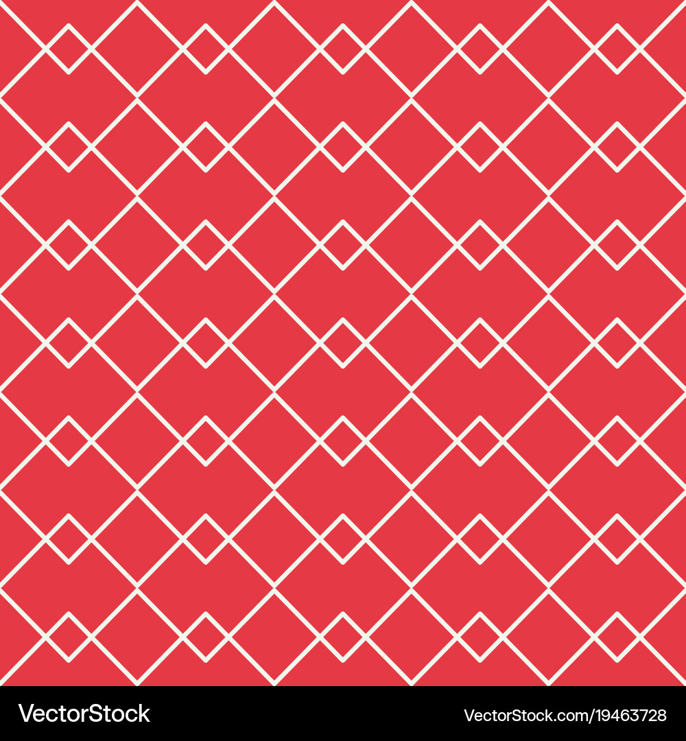 Red zigzag line with overlap seamless vector image