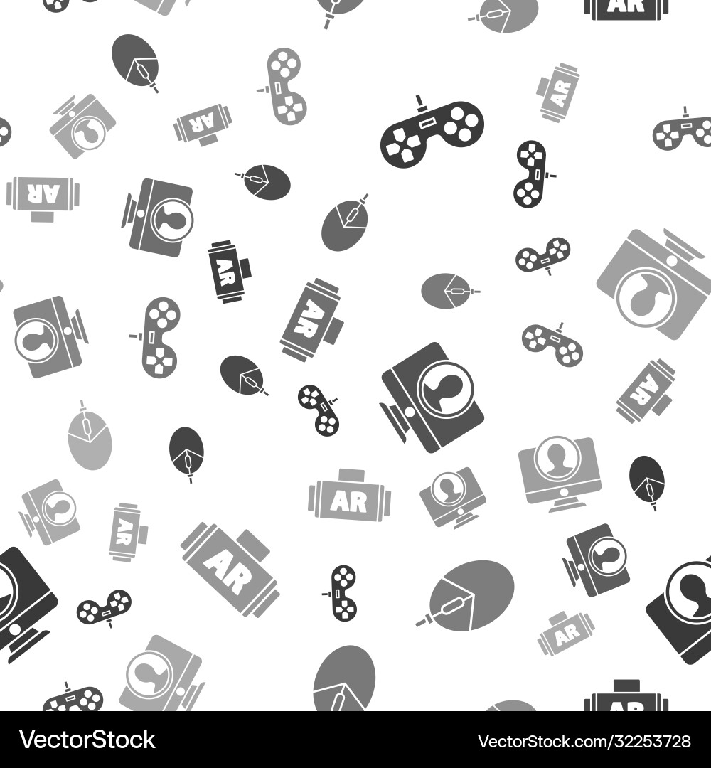 Set gamepad computer mouse gaming create account Set gamepad computer mouse gaming create account vector image