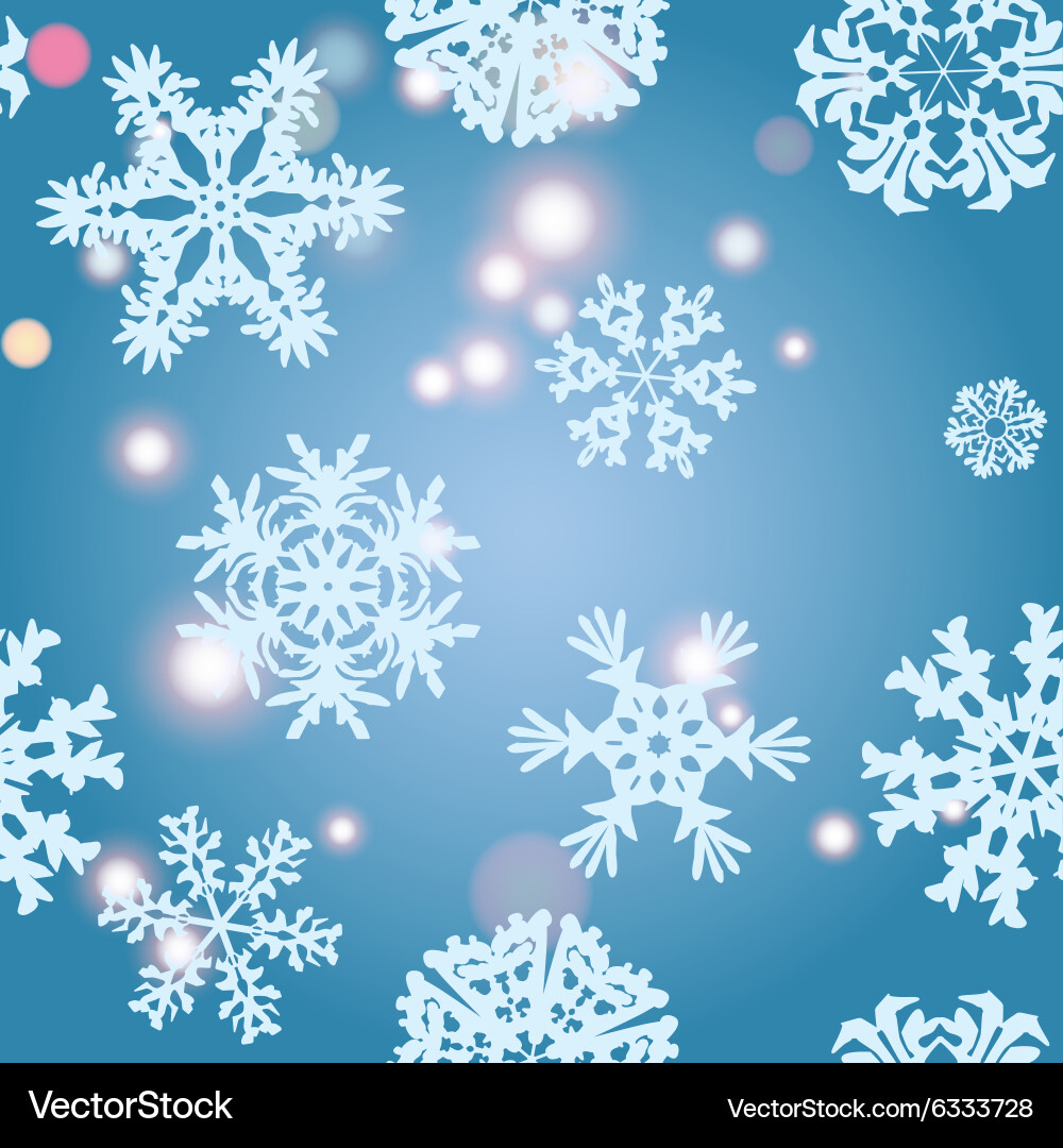 Snowflake pattern texture christmas vector image