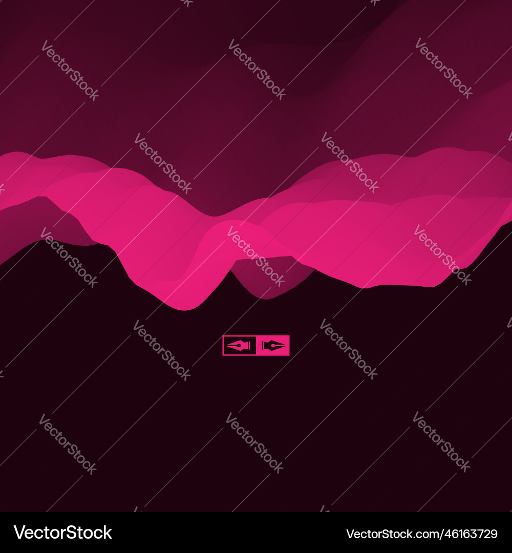 3d wavy background dynamic effect design template 3d wavy background dynamic effect design template vector image