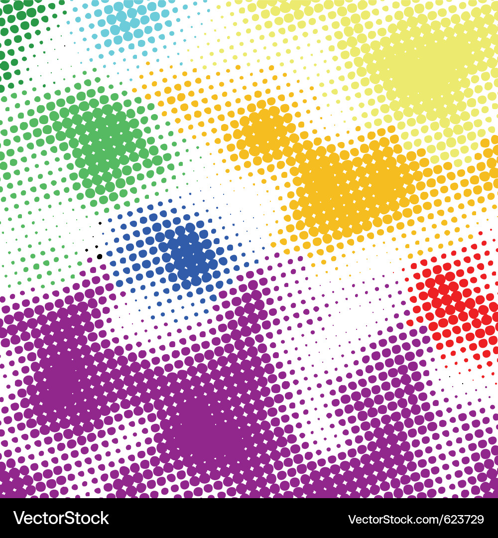 Abstract Halftone Pattern Vector Image