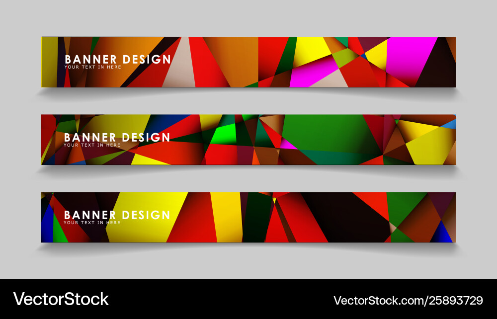 Abstract rectangular banners with colorful Abstract rectangular banners with colorful vector image