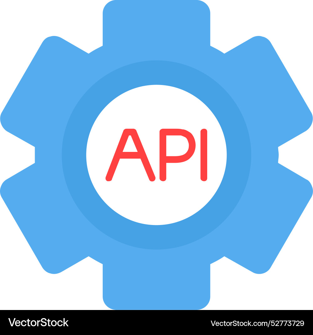 Api icon design vector image
