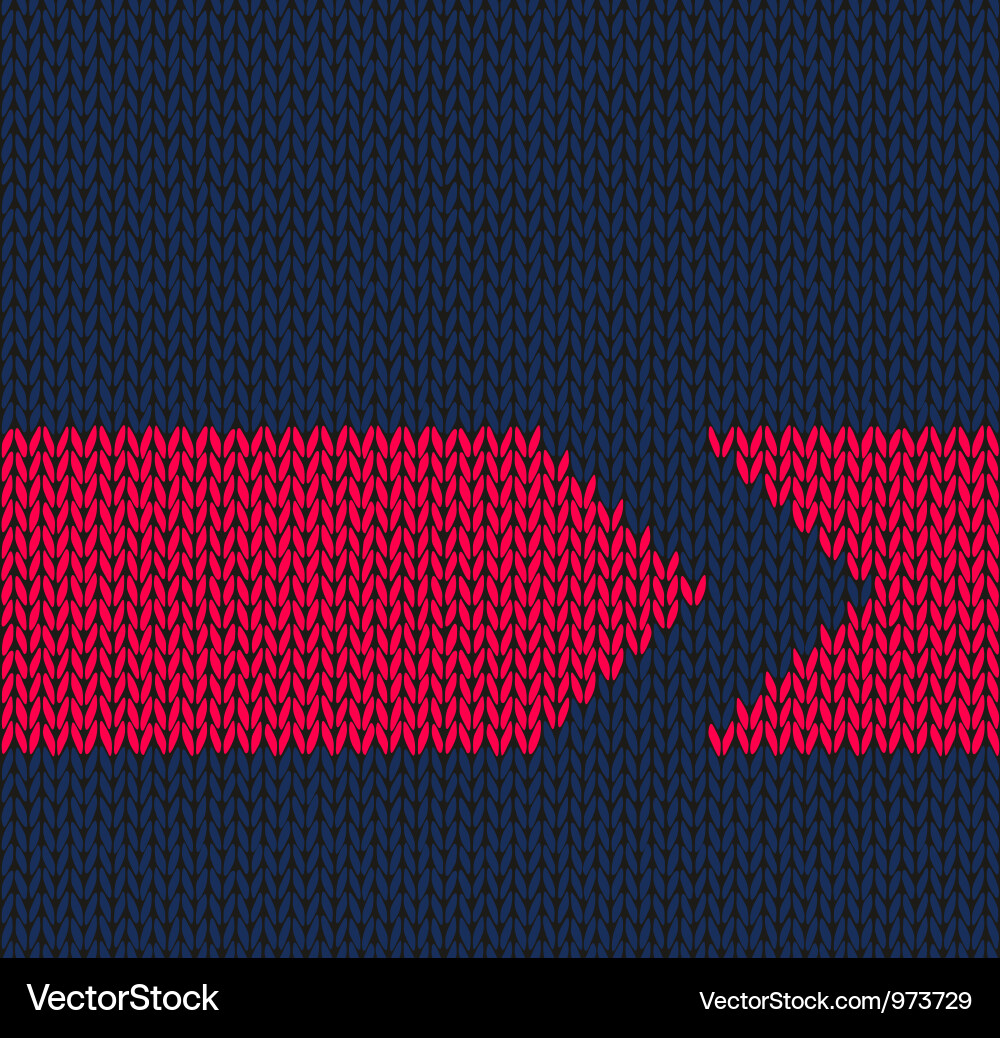 Arrow seamless knitted pattern Vector Image