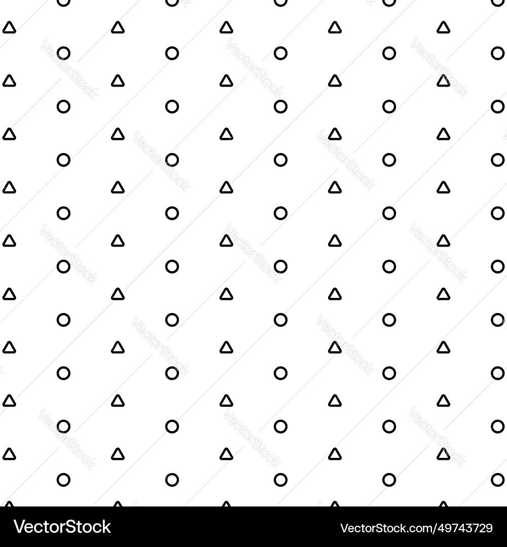Circle square shape seamless pattern background vector image