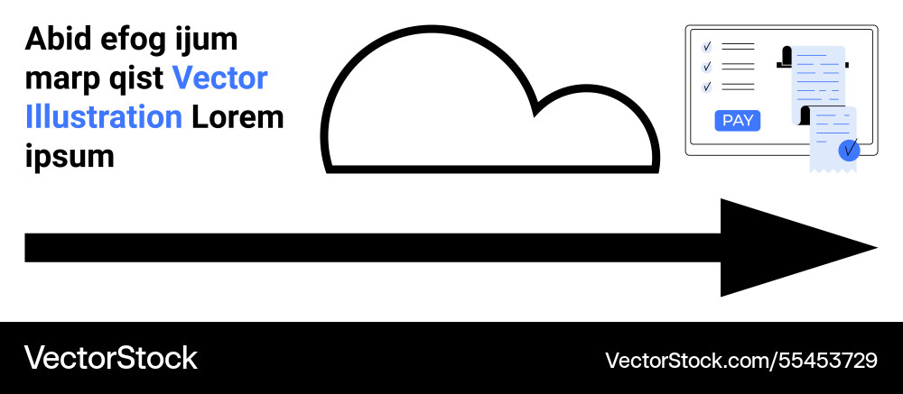 Cloud computing with data transfer and digital Cloud computing with data transfer and digital Vector Image