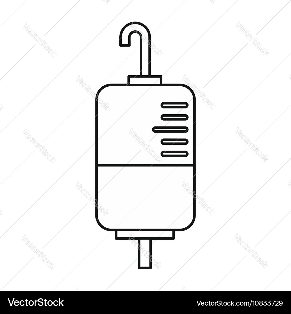 Drop counter icon outline style Vector Image