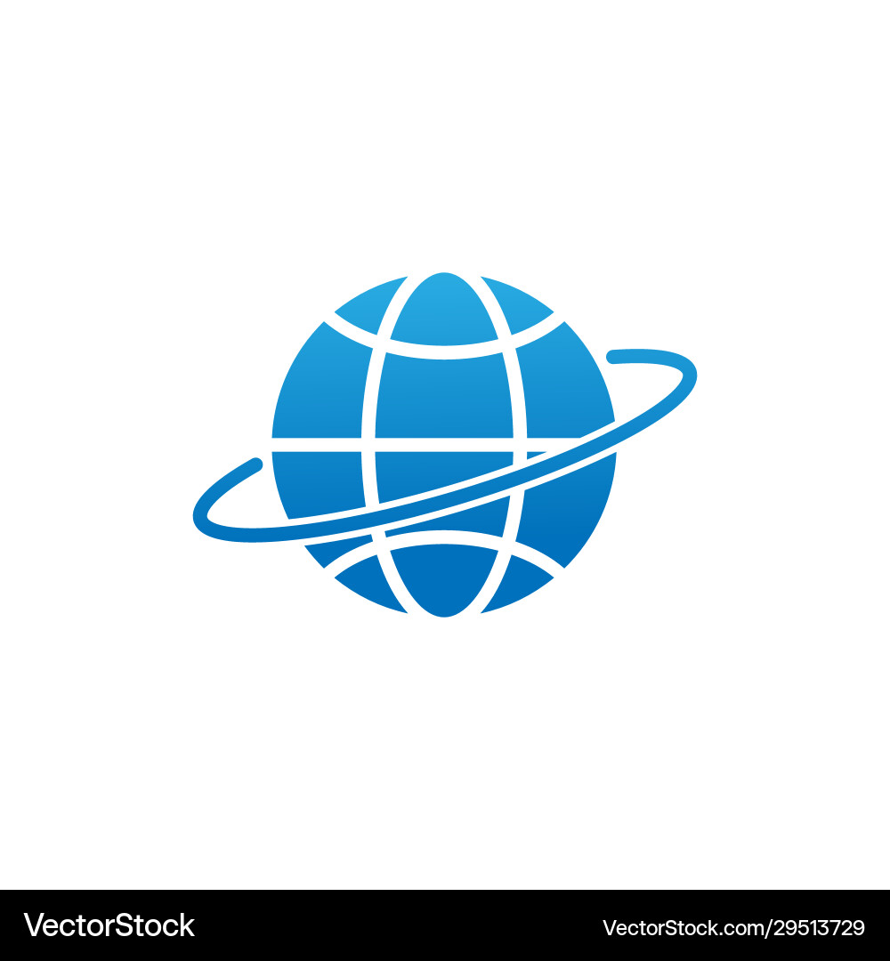 Globe icon design for website mobile Vector Image