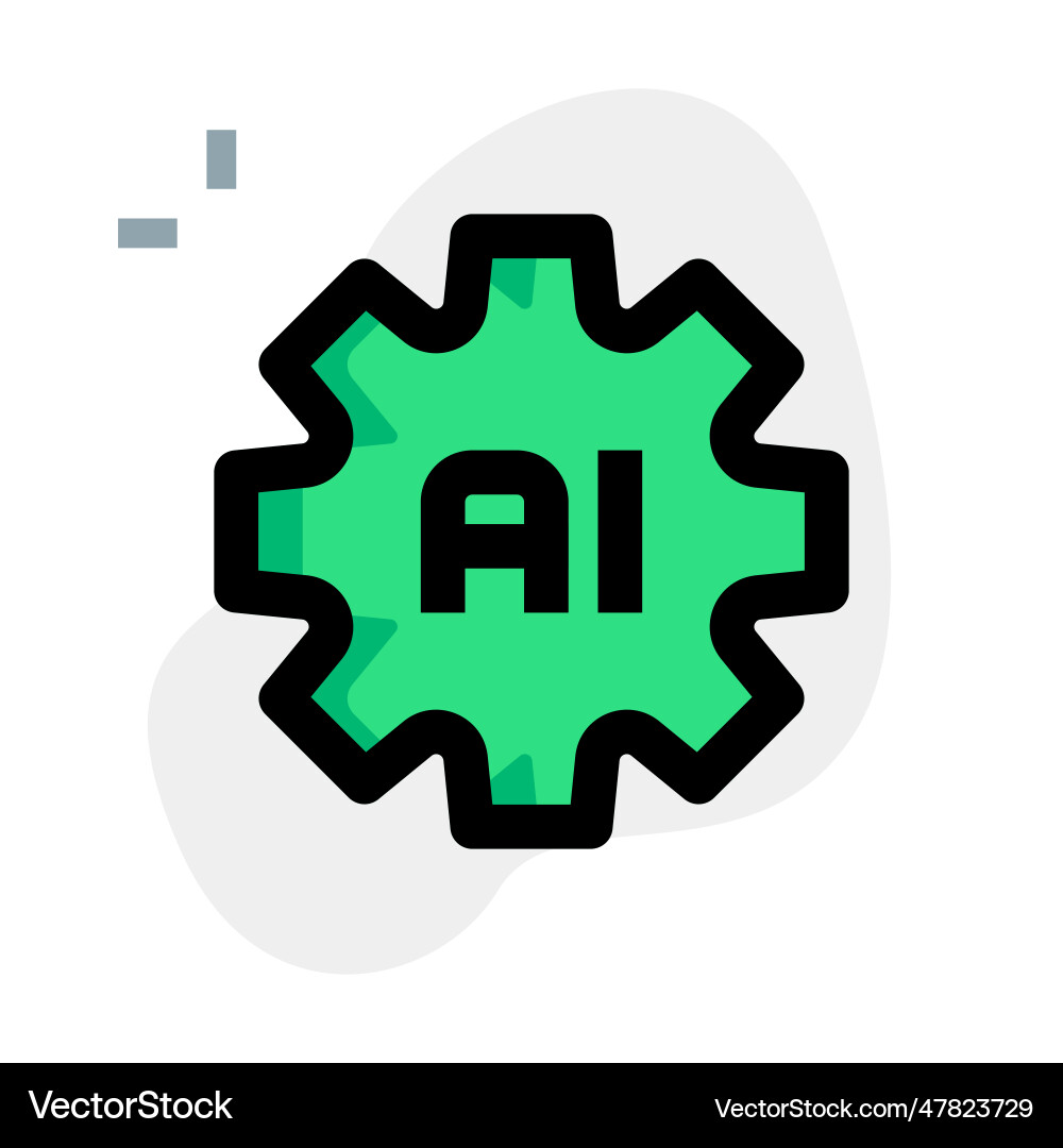 Powerful ai technology that is automated vector image