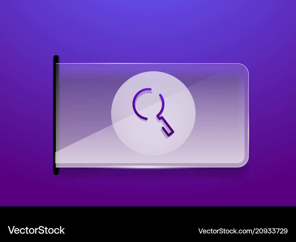 Search magnifier web button magnify icon modern Search magnifier web button magnify icon modern vector image